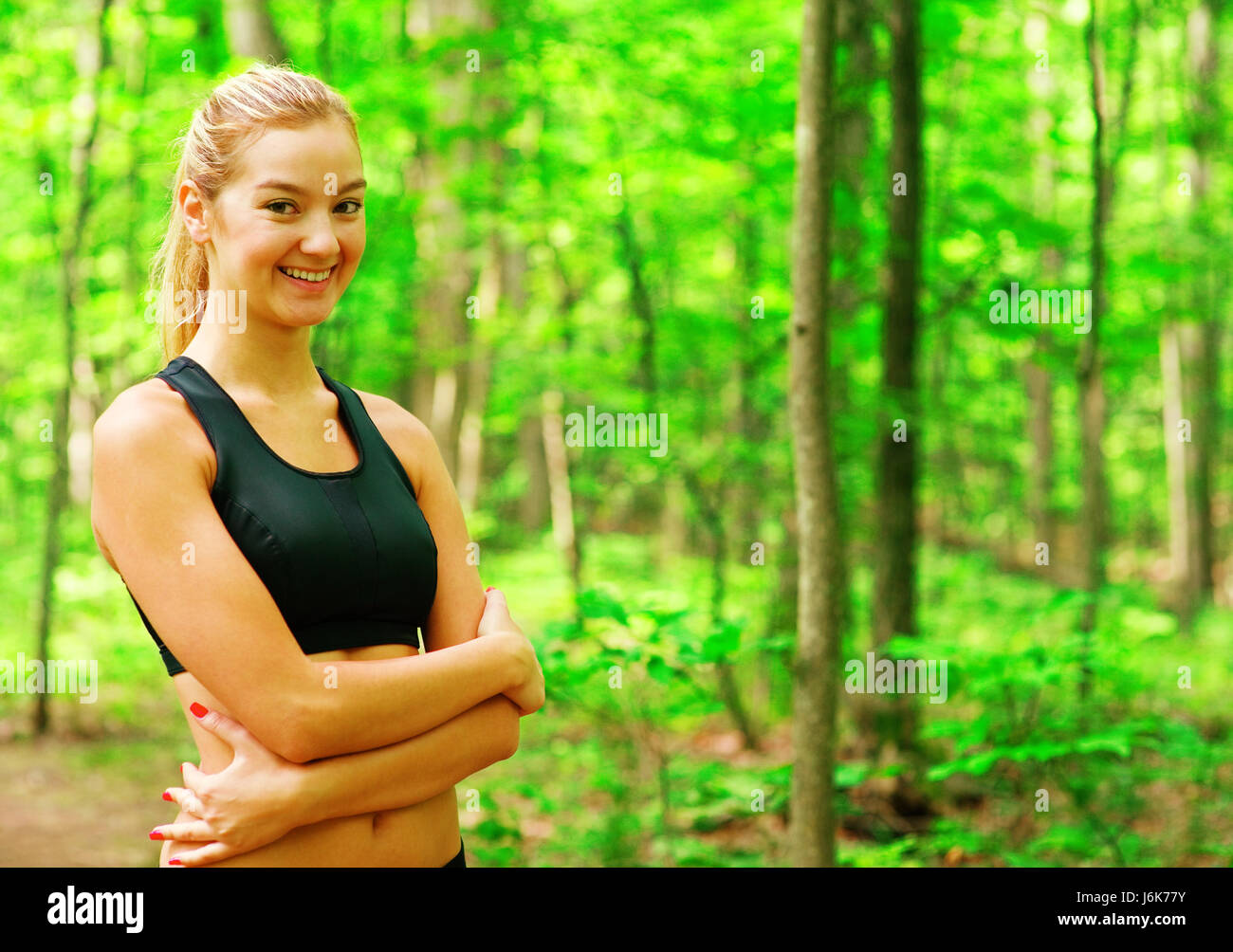 Glanicing woman look glancing see view looking peeking looking at exercise ...