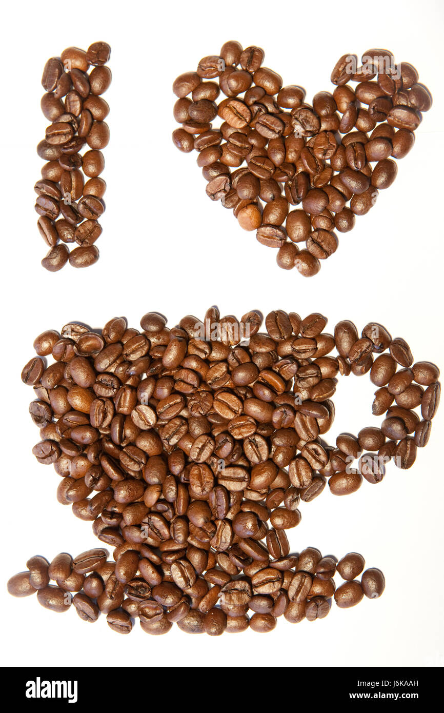 i love coffee Stock Photo