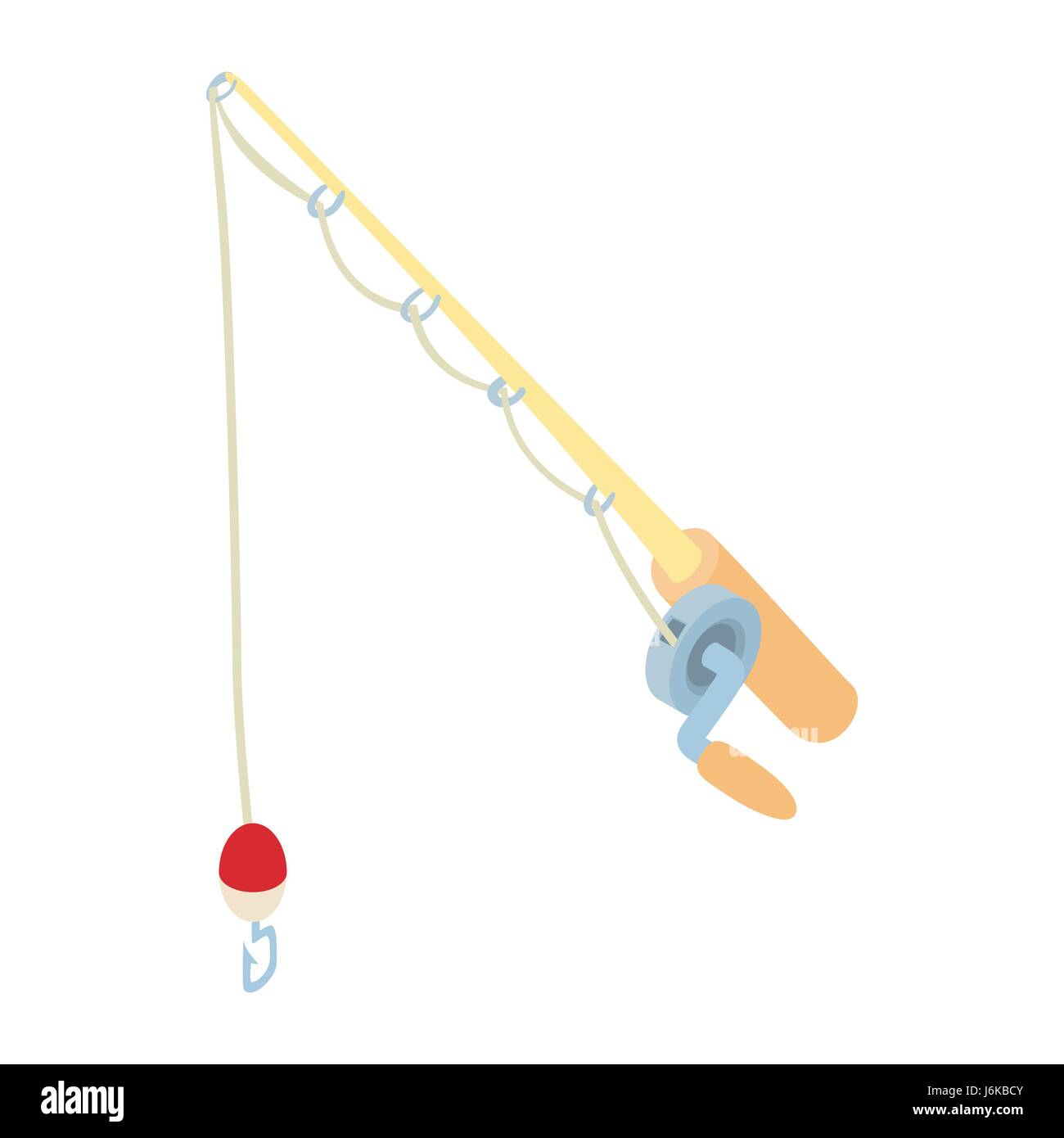 Fishing rod icon, cartoon style Stock Vector Image & Art - Alamy