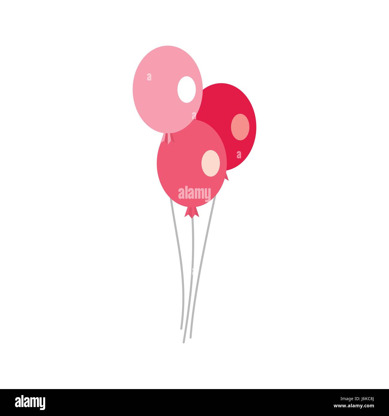 Three balloons flat white hi-res stock photography and images - Alamy