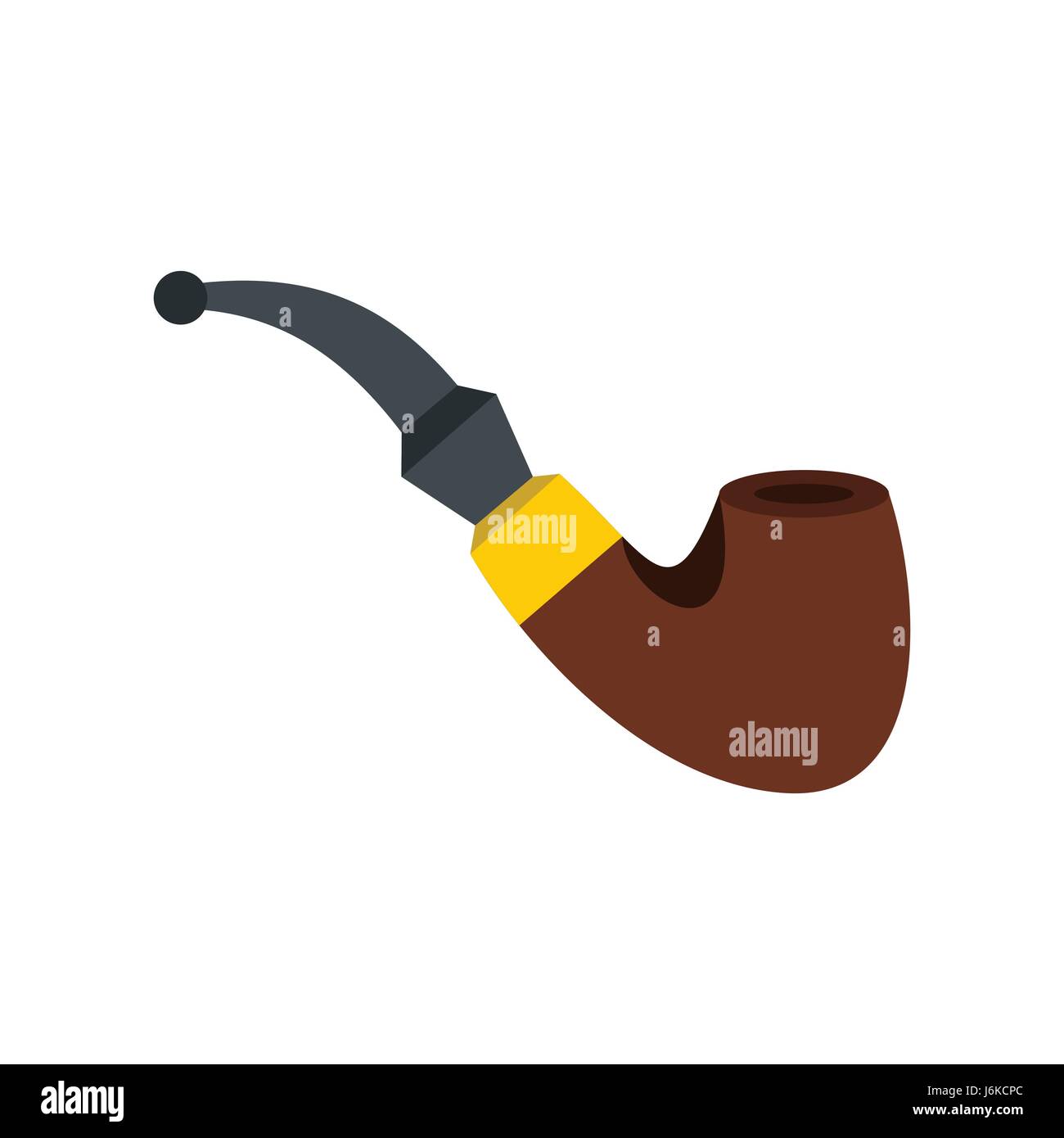 Smoking pipe icon, flat style Stock Vector Image & Art - Alamy