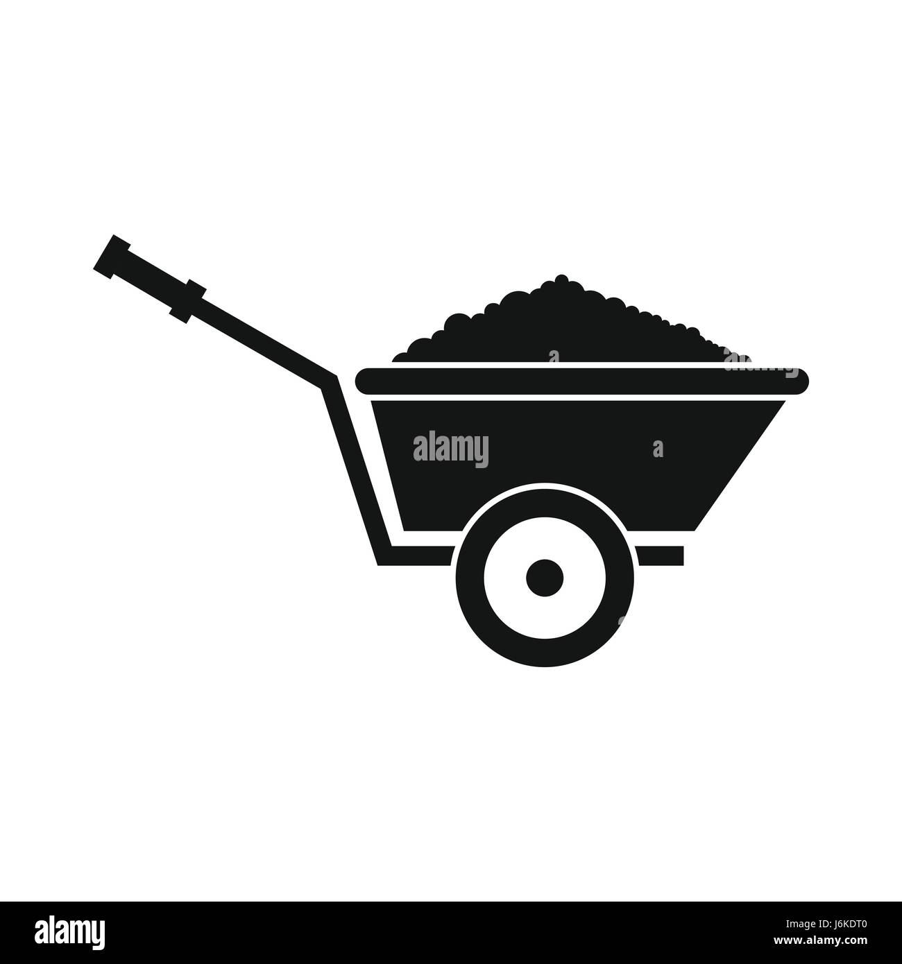 Garden wheelbarrow icon, simple style Stock Vector Image & Art - Alamy
