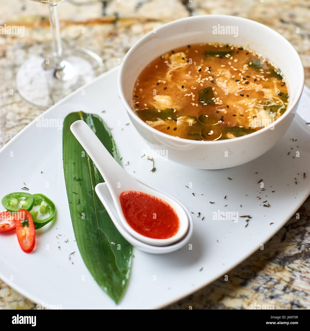 Spicy korean kimchi soup Stock Photo Alamy