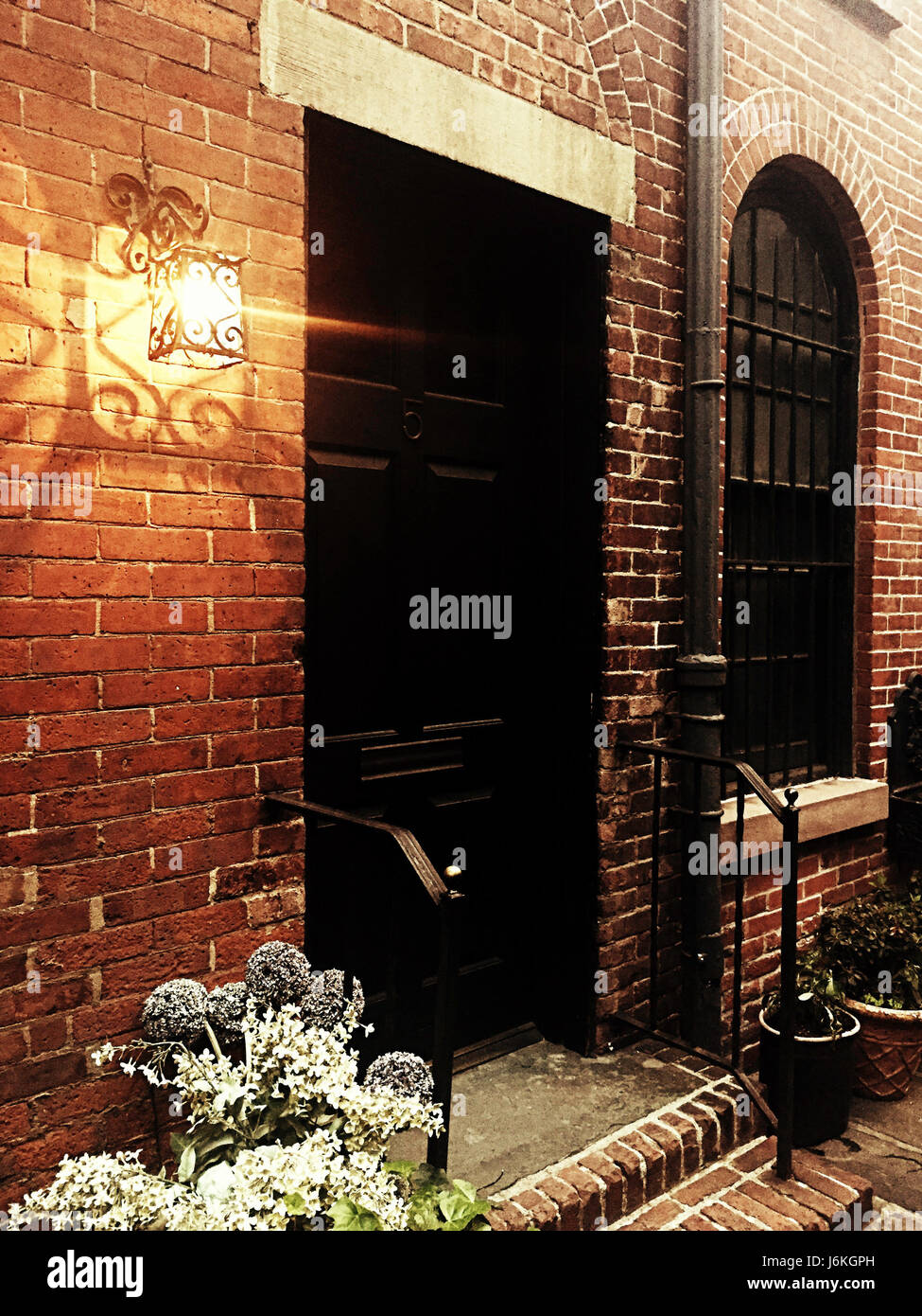 Sniffen Court Historic District in Murray Hill, NYC, east 36th street