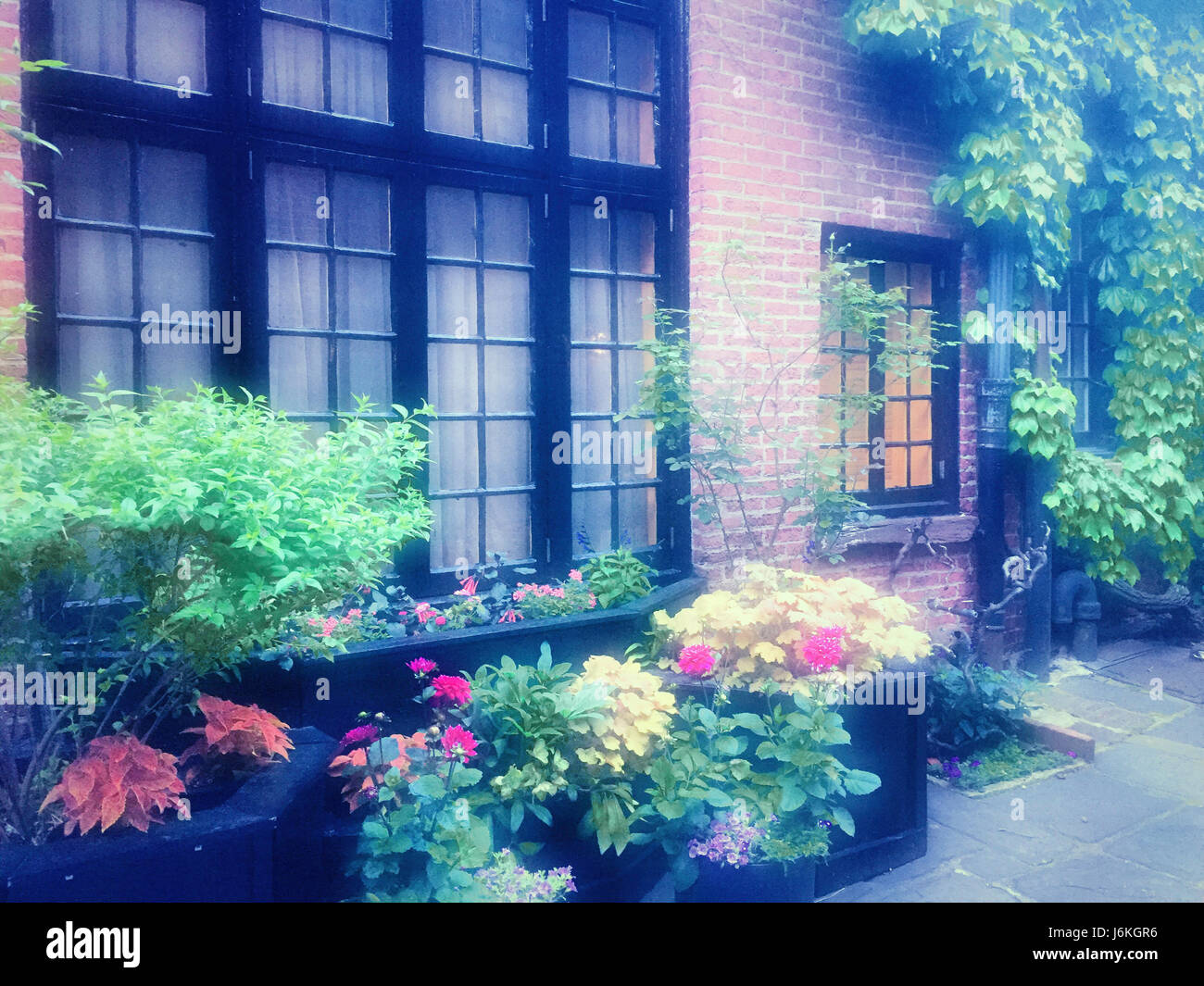 Sniffen Court Historic District in Murray Hill, NYC, east 36th street Stock Photo