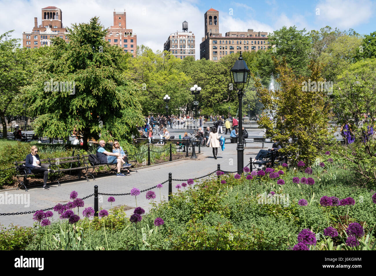 Washington Square Park, Greenwich Village, NYC, USA Stock Photo Alamy