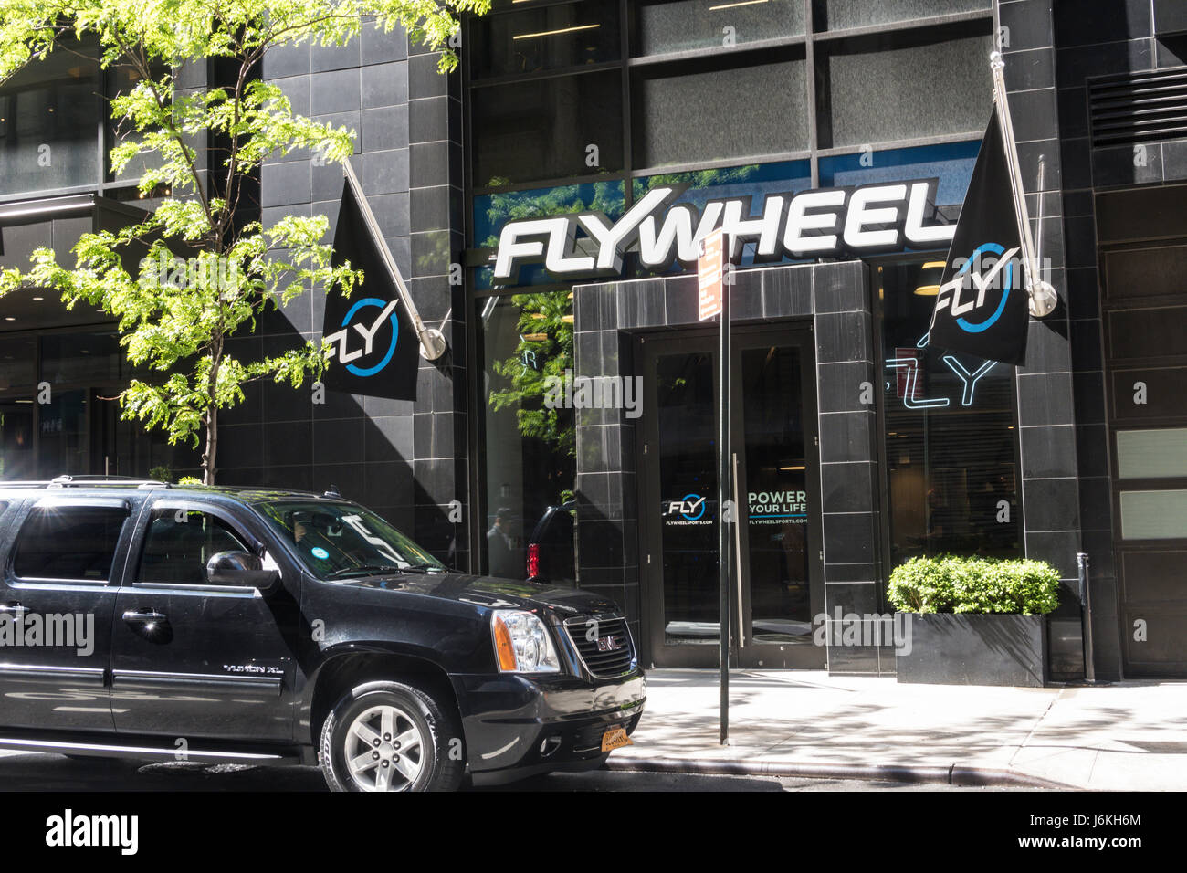 Flywheel Spin Center, Gansevoort Hotel on Park Avenue, New York City, USA Stock Photo
