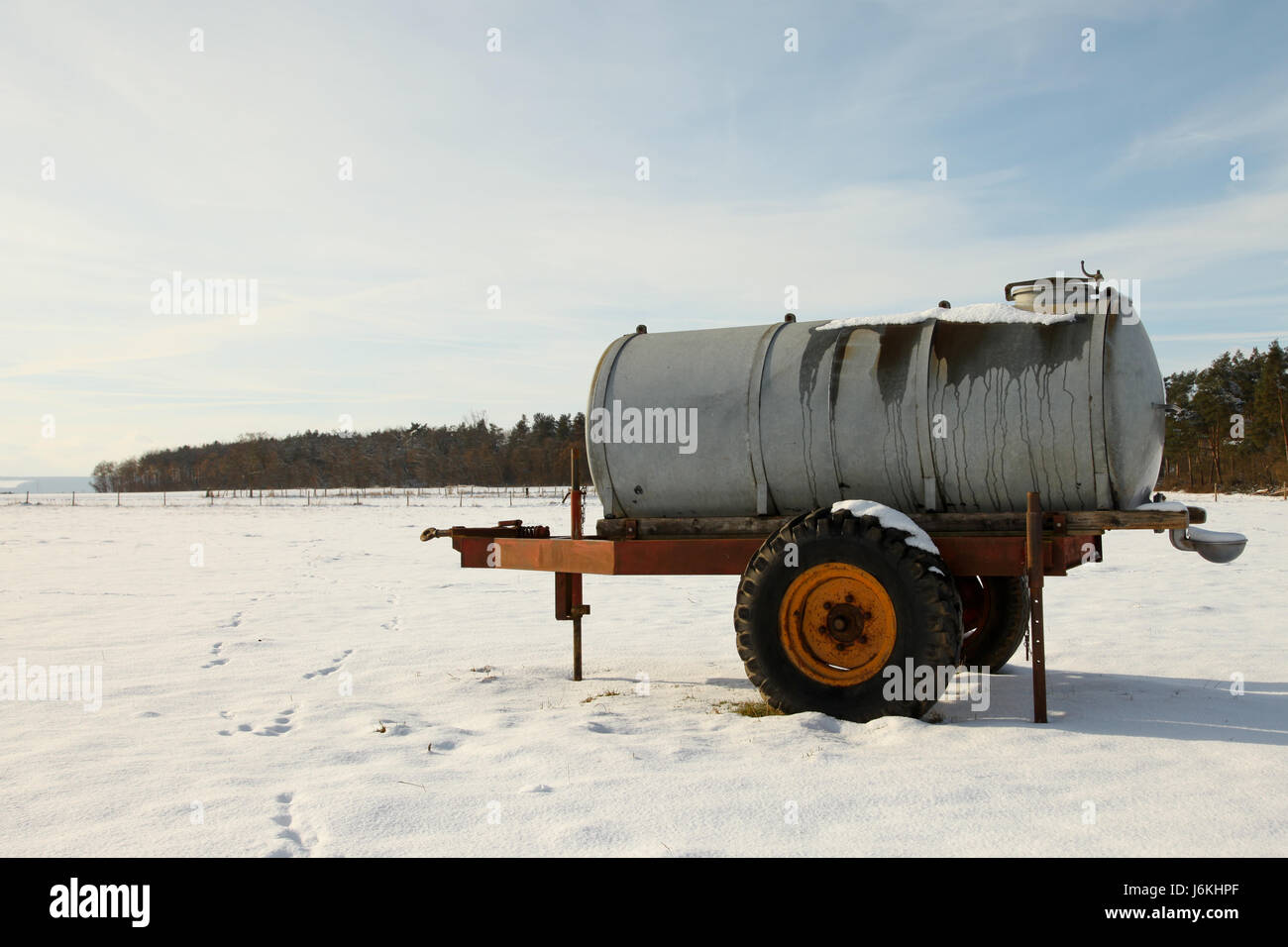 livestock watering in winter Stock Photo Alamy