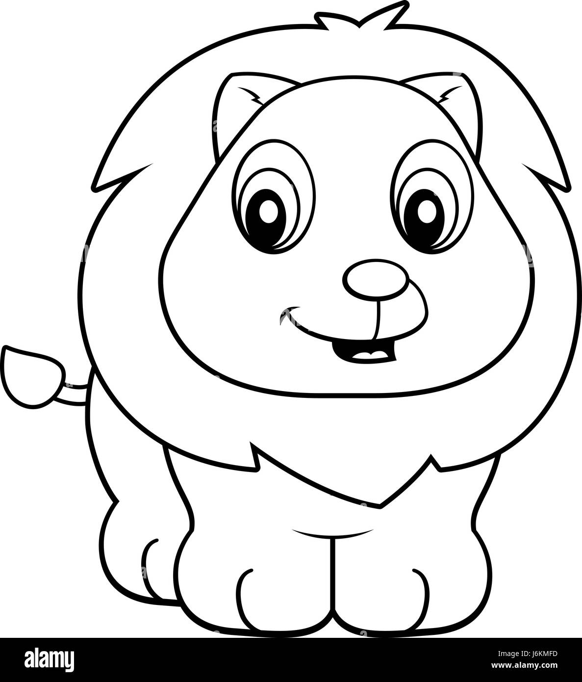 baby lion cartoon drawing