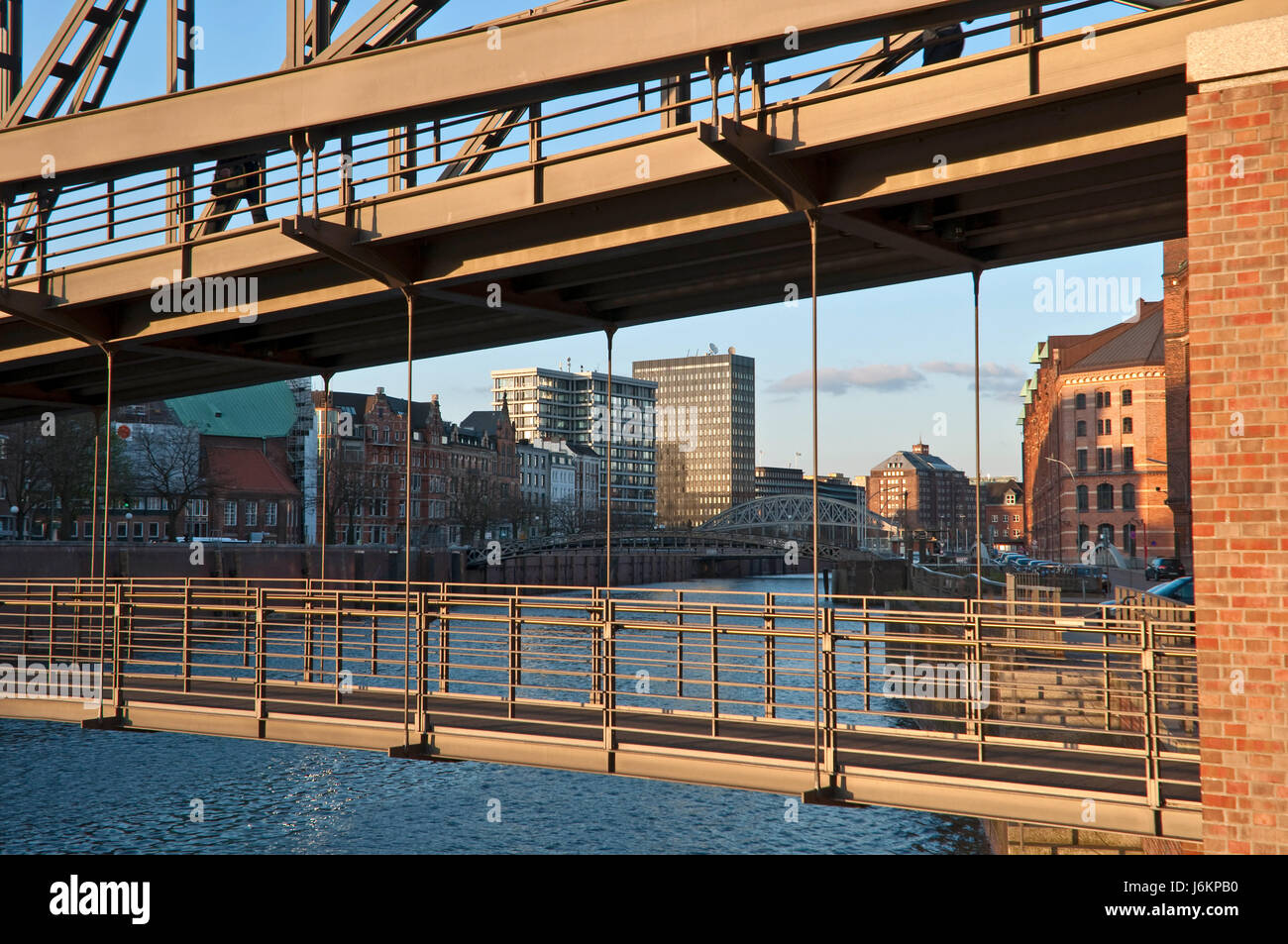 hamburg memory city metropolis harbor channel germany german federal republic Stock Photo