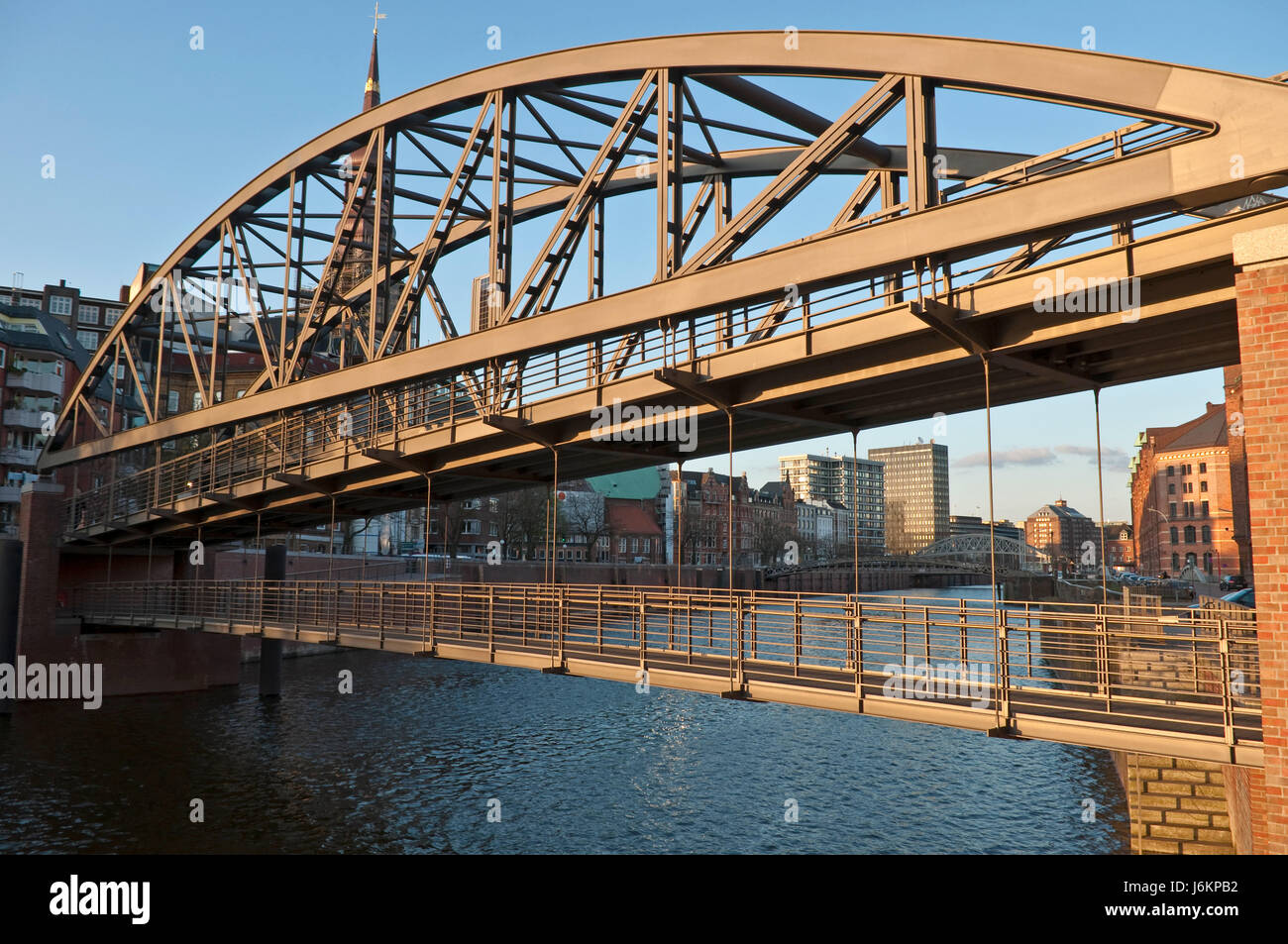 hamburg memory city metropolis harbor channel germany german federal republic Stock Photo