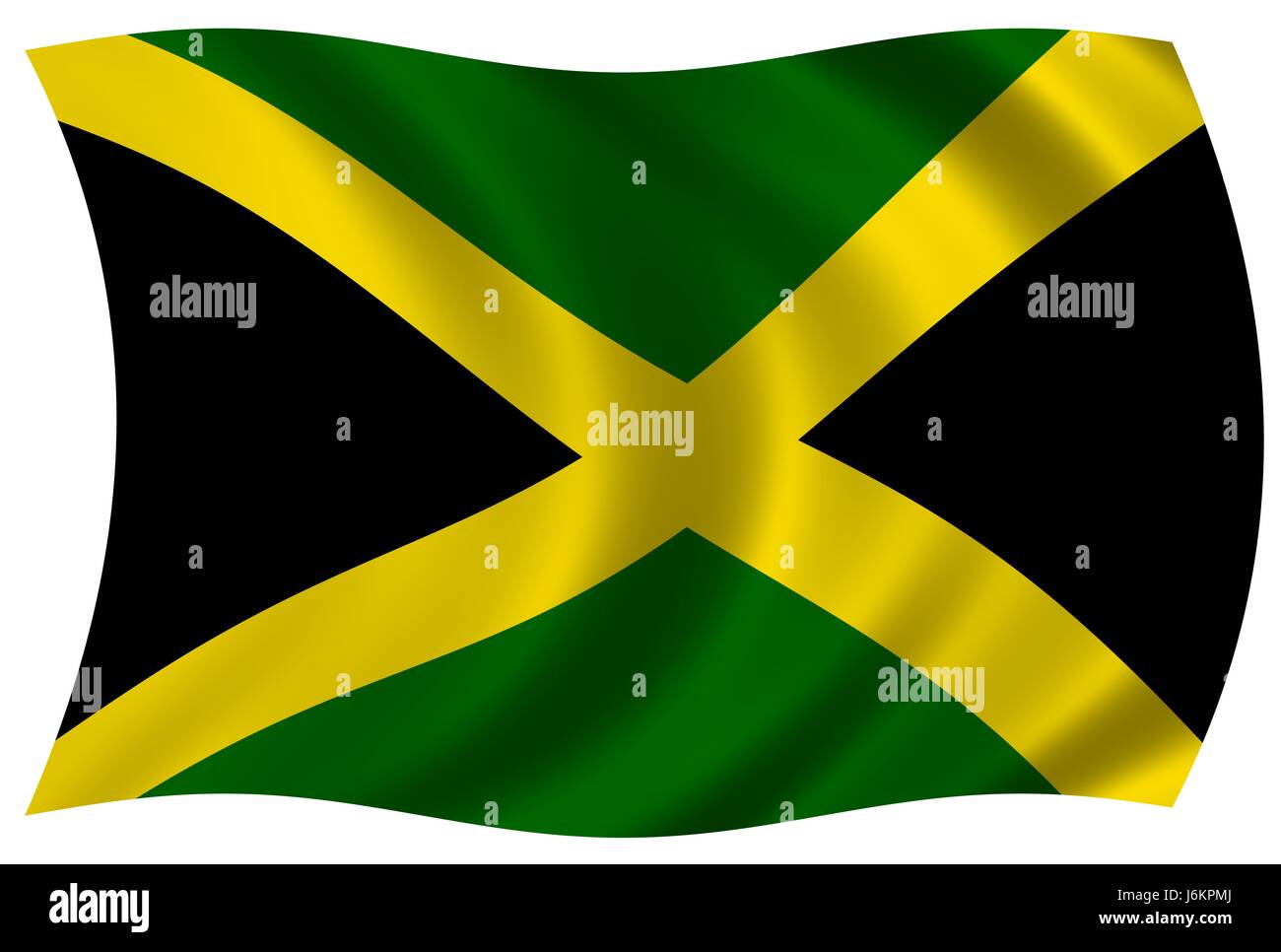 flag national national colors jamaica illustration flag blow colour