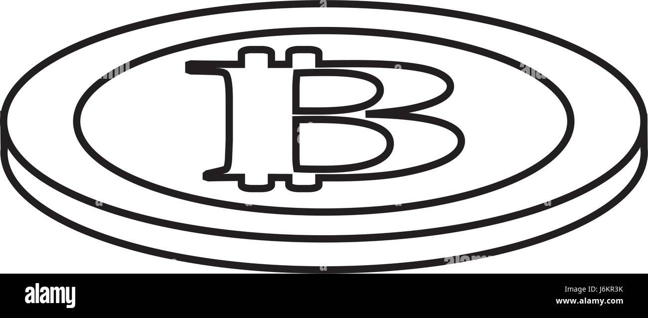 line digital bitcoin currency and electronic financial Stock Vector ...