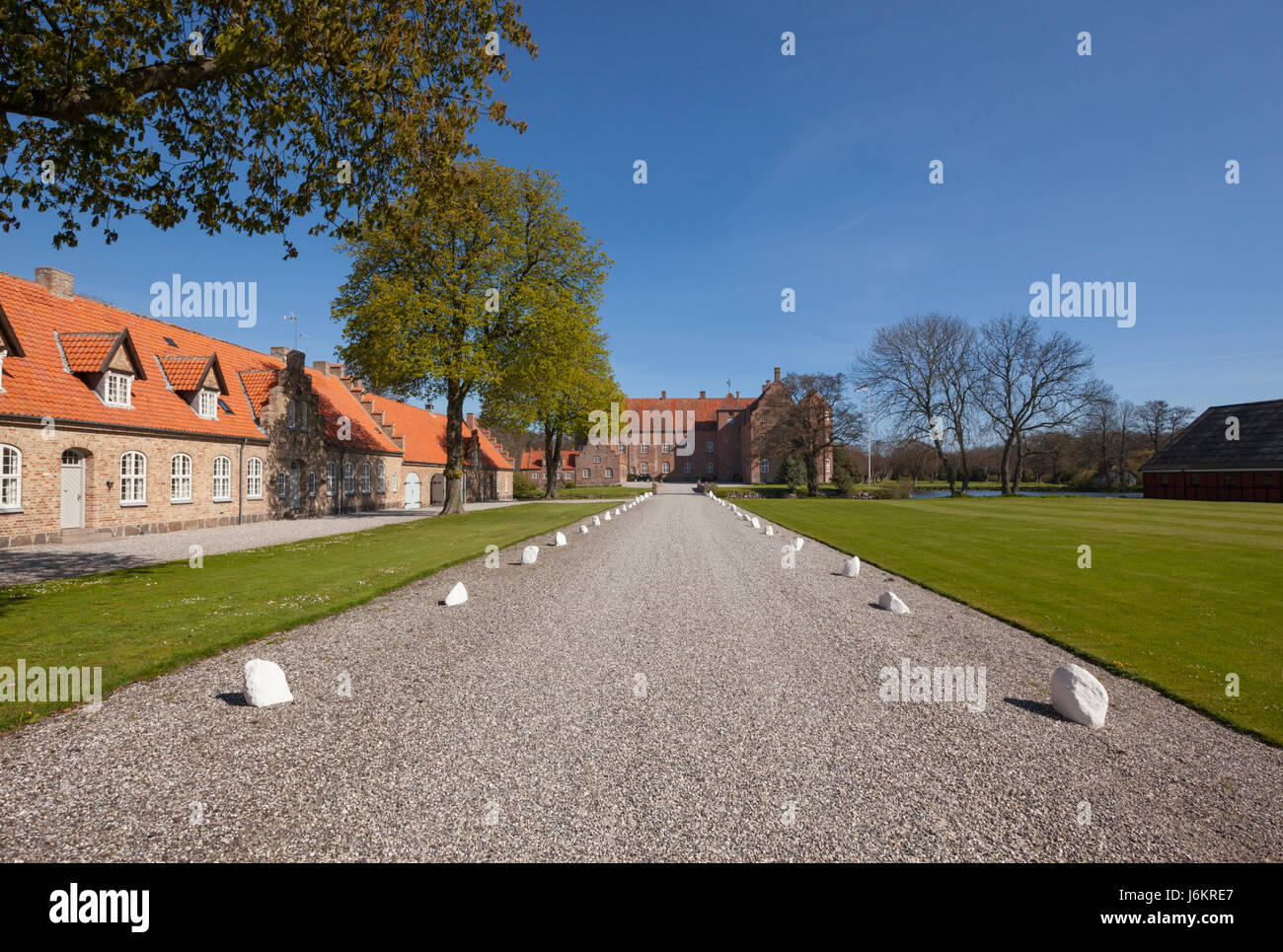 Katholm Castle at the Baltic Sea coast of Djursland, Jutland, Denmark Stock Photo