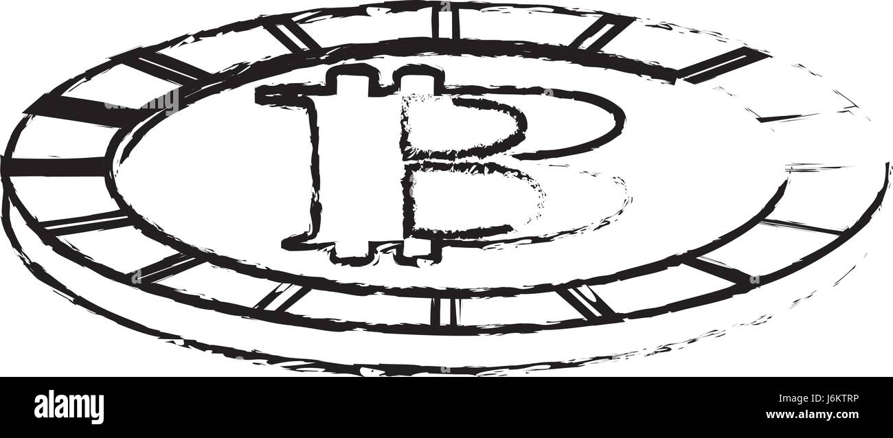 figure digital bitcoin currency and electronic financial Stock Vector ...