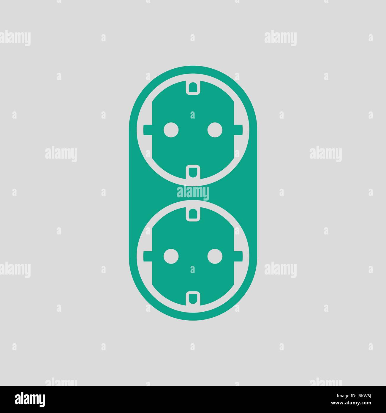 AC splitter icon. Gray background with green. Vector illustration Stock ...