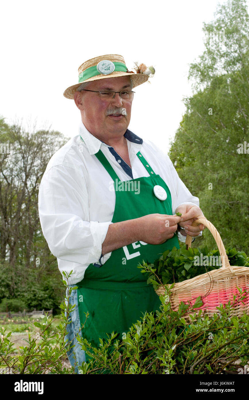 herb cooking legend peter franke from the spreewald Stock Photo