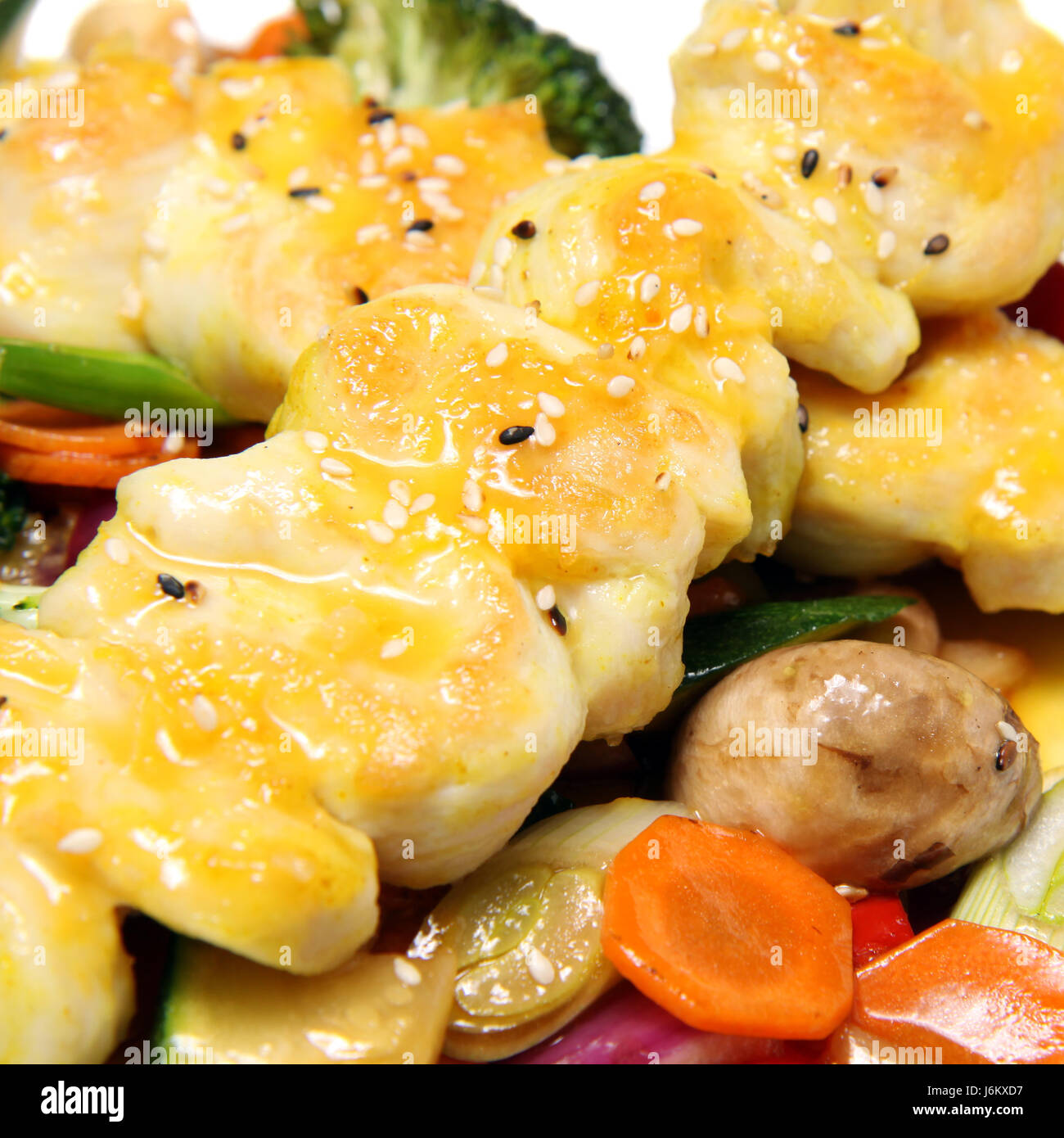 thailand dainty japan chicken skewer pullet fresh food aliment thailand