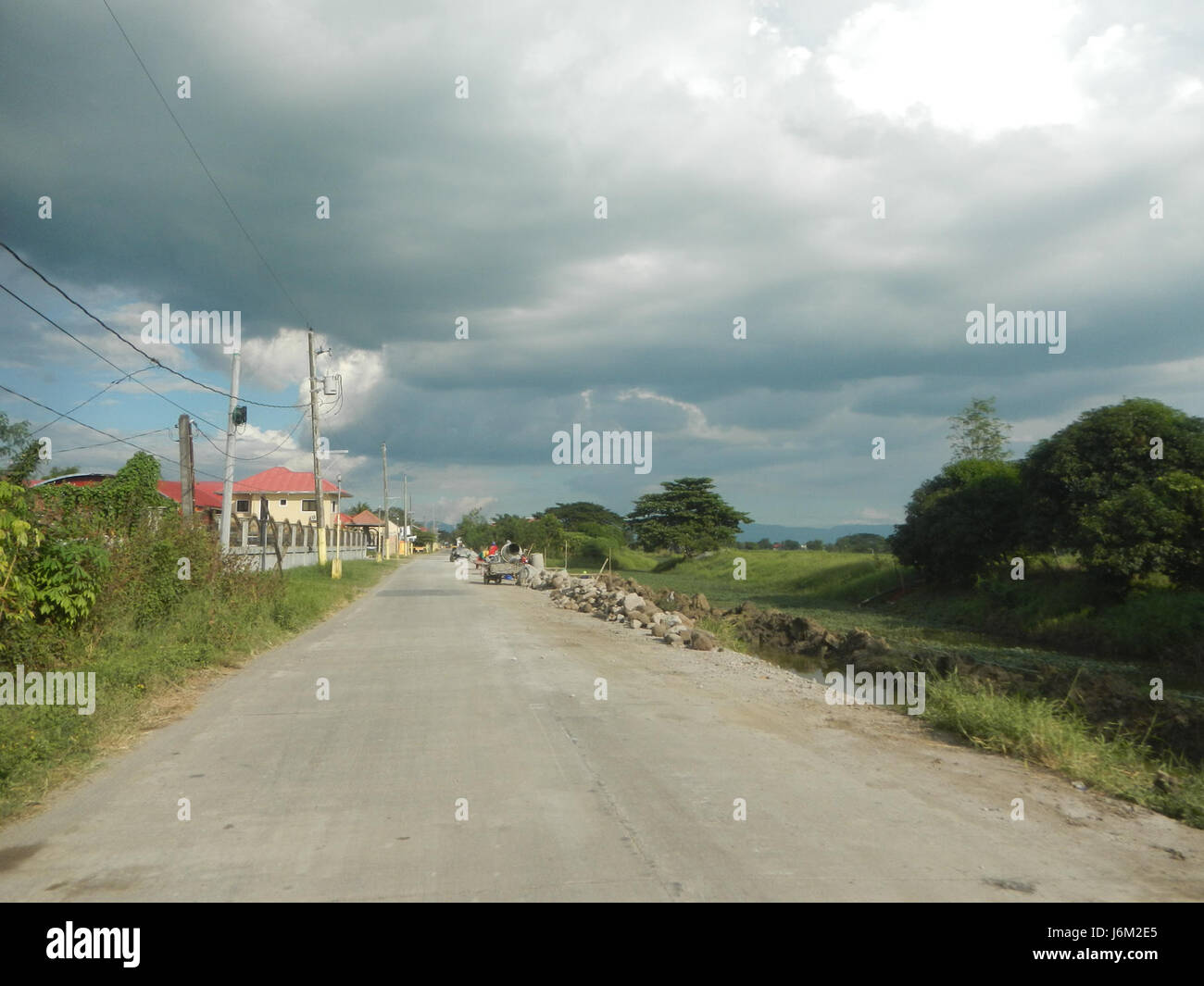 This image depicts the agricultural landscape of Magumbali, Candaba in ...