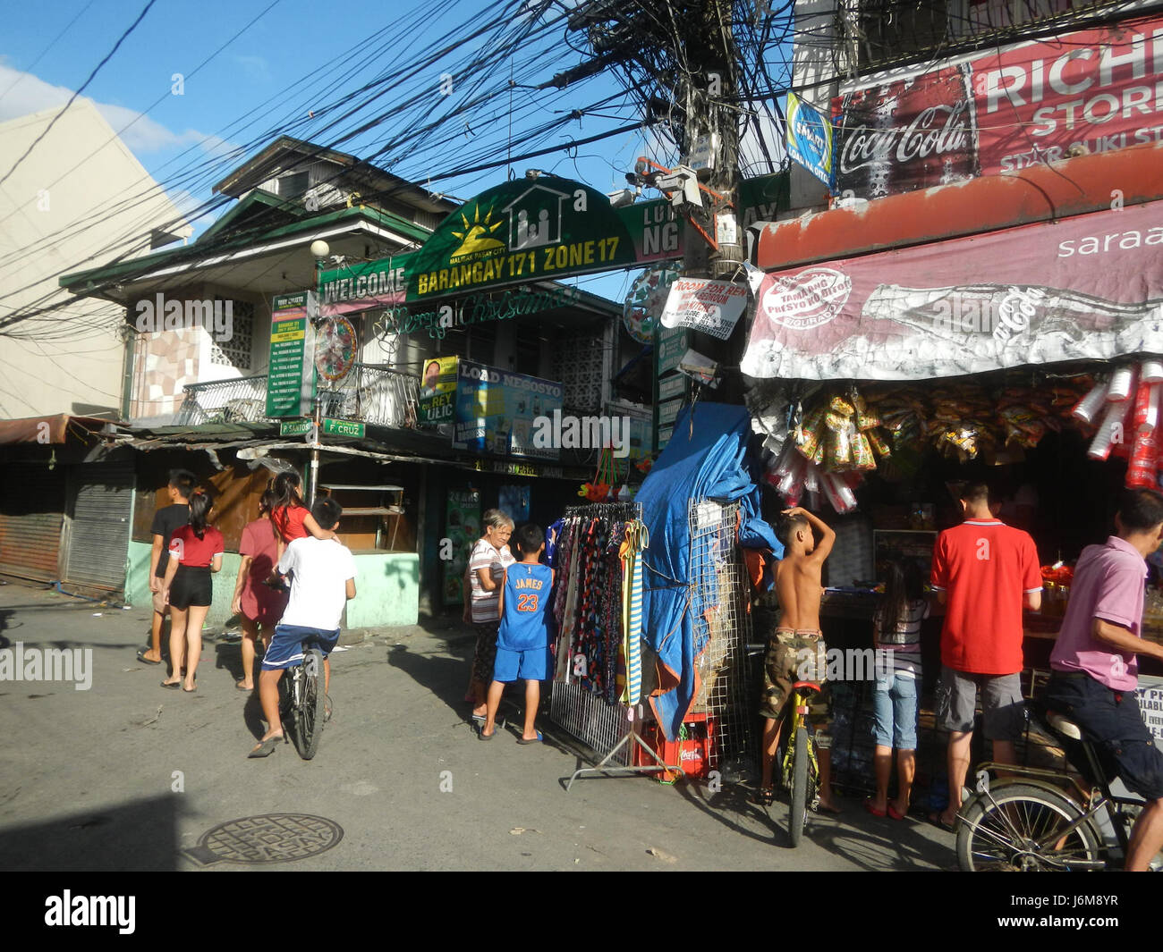 0703 San Juan Nepomuceno Church Barangays Streets Malibay, Pasay City  18 Stock Photo