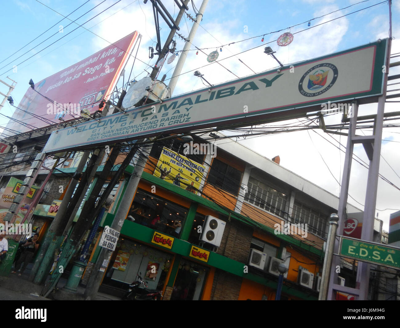 0833 C. Jose Footbridge EDSA Malibay, Pasay City  09 Stock Photo