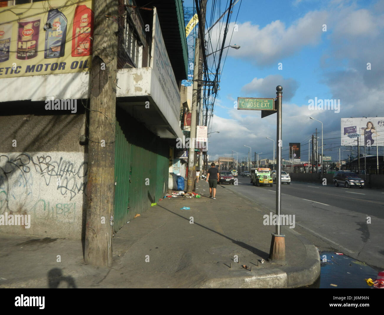 0901JfC. Jose Footbridge EDSA Malibay Barangays Cabrera Pasay City  10 Stock Photo