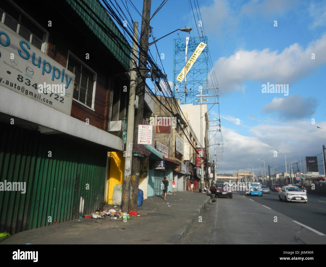 0901JfC. Jose Footbridge EDSA Malibay Barangays Cabrera Pasay City  12 Stock Photo