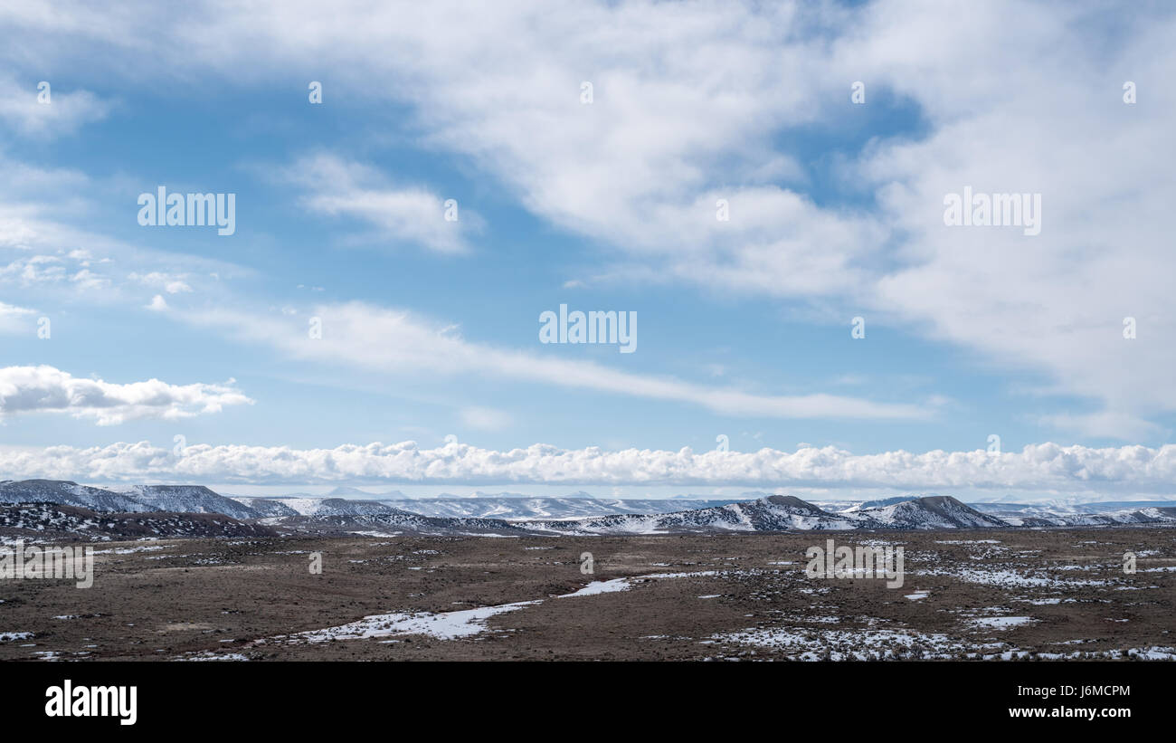 Hills and Mountains in Eastern Utah Stock Photo