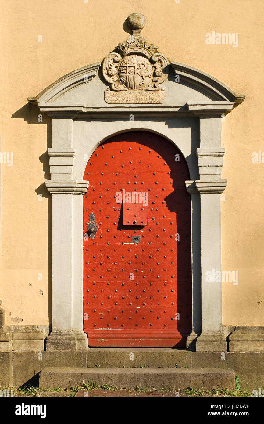 goal passage gate archgway gantry door flap travel historical church stone Stock Photo