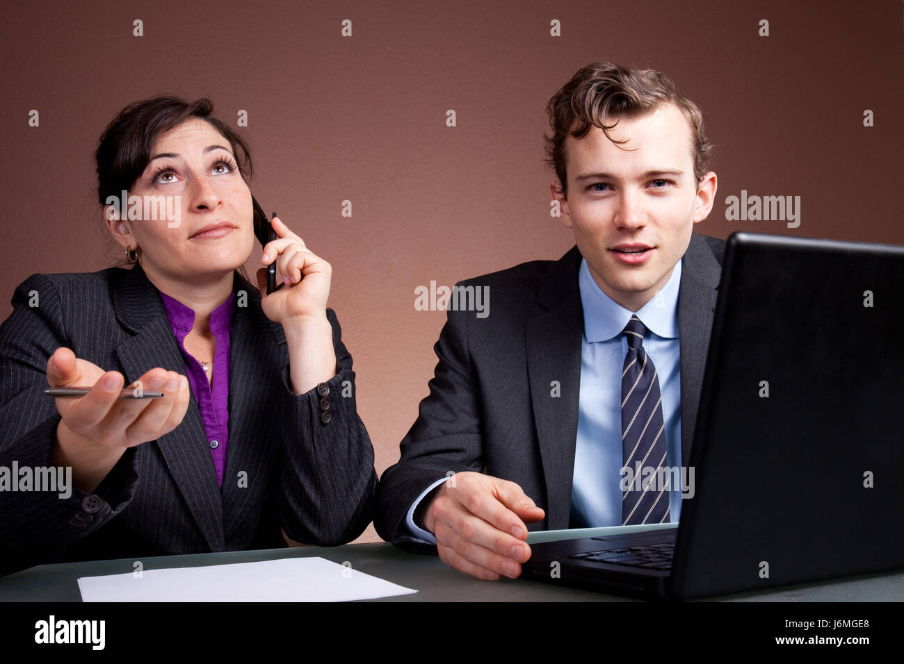 Telephone Discussions woman telephone phone laptop notebook computers computer discussion ...