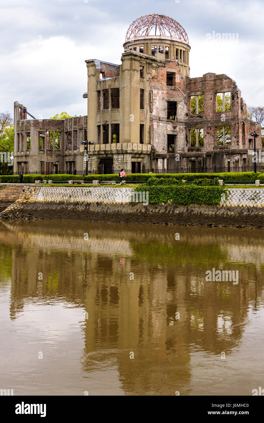 Prefectural Industrial Promotion Hall, Hiroshima Peace Park Stock Photo