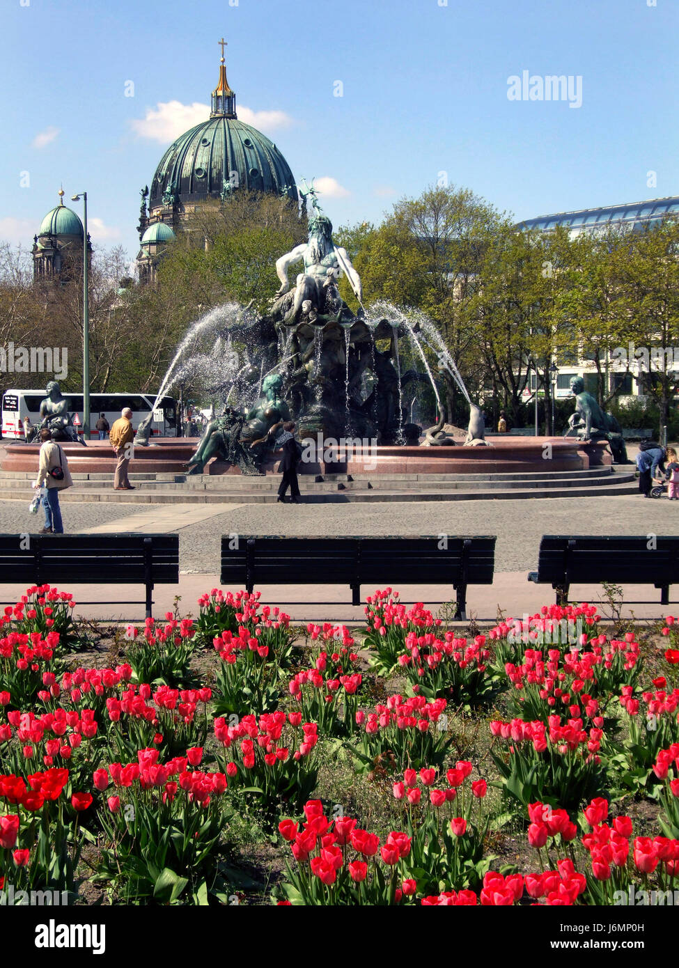 Alexanderplatz Berlin Fountain High Resolution Stock Photography and