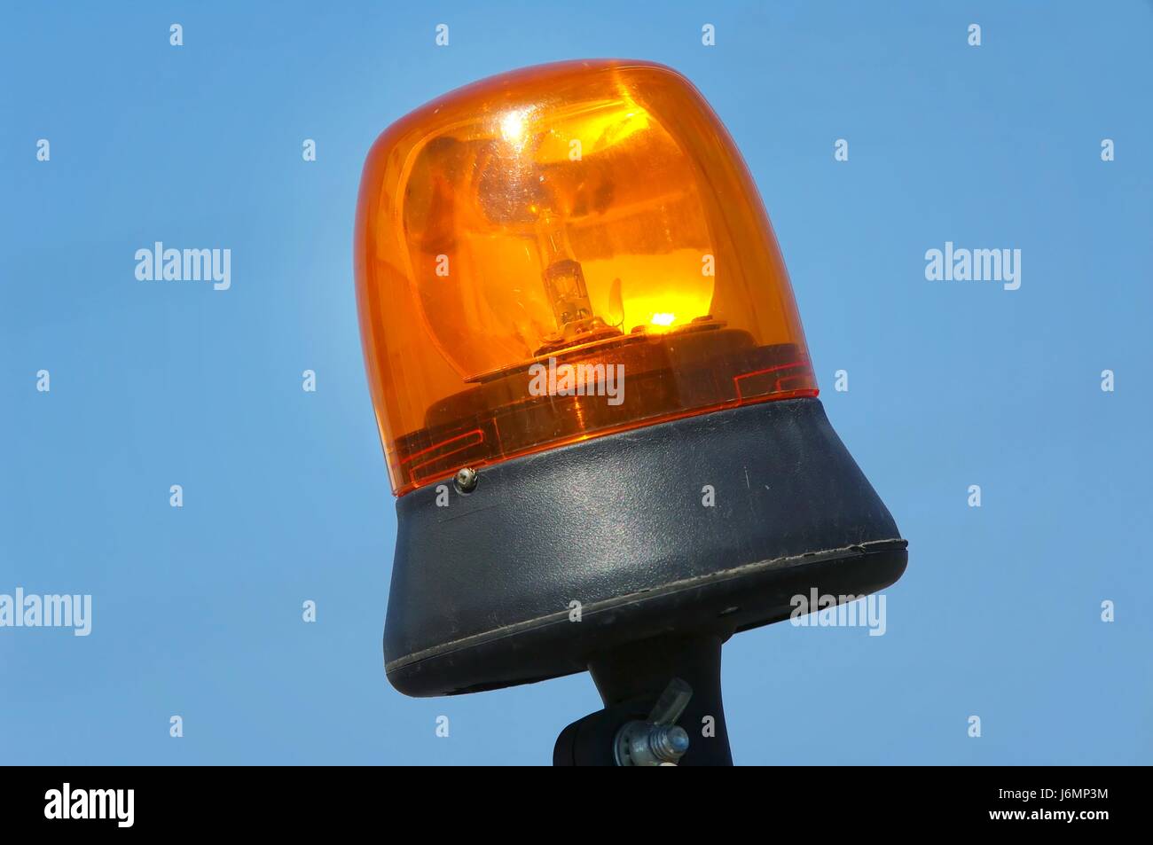 bulb lightbulb reflector warning light danger shine shines bright lucent light Stock Photo