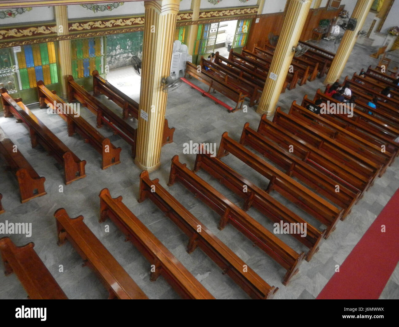 09170 Interior of the Immaculate Conception Parish Church Pandi, Bulacan  18 Stock Photo