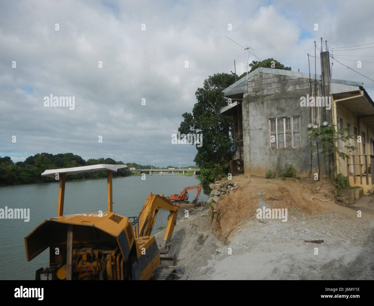 This image depicts riprap construction along the Pulilan Riverbanks in ...