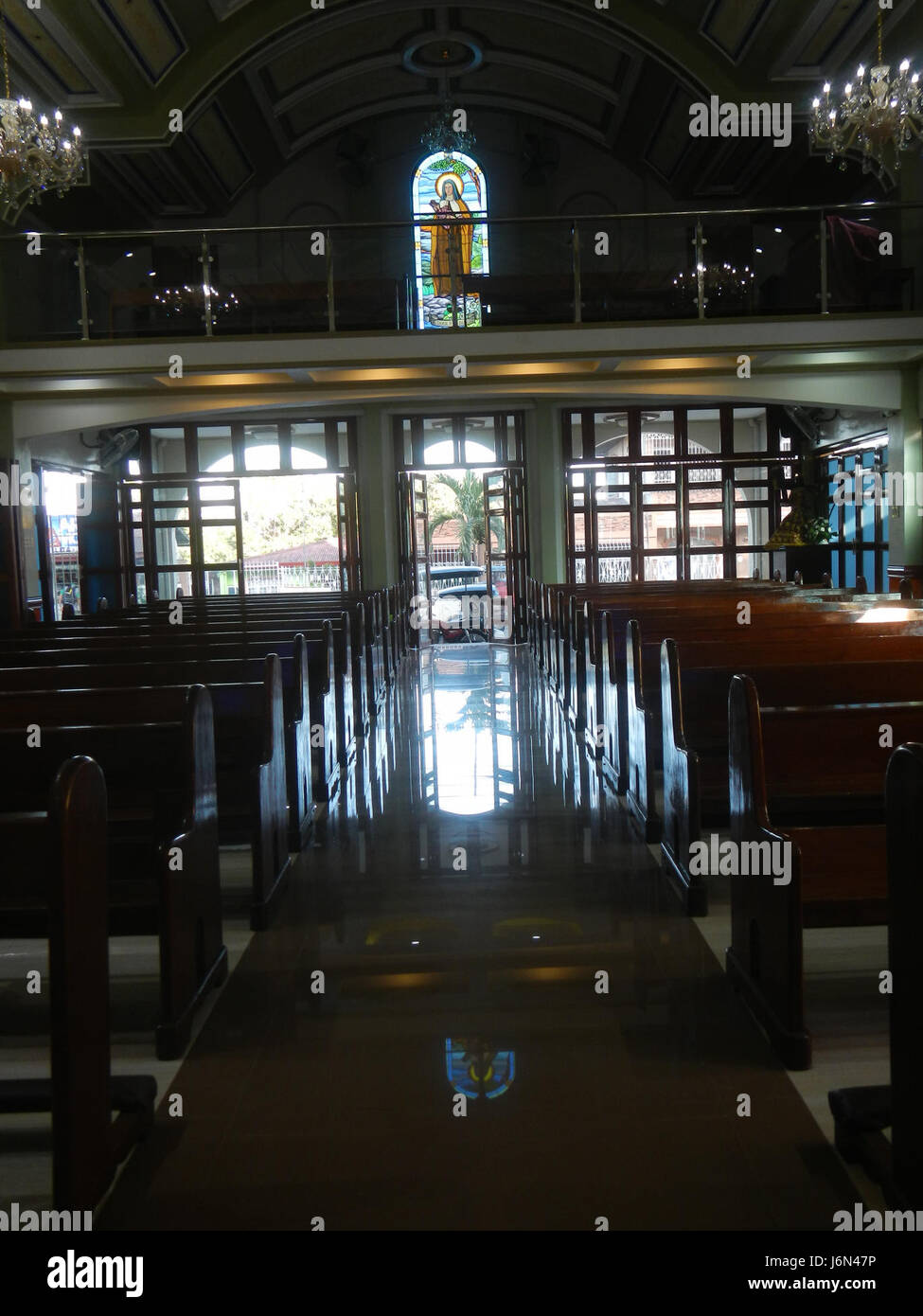 06366 Interior of the Bisita ni Santa Teresita ng Batang Hesus Manggahan Santa Maria Bulacan  11 Stock Photo