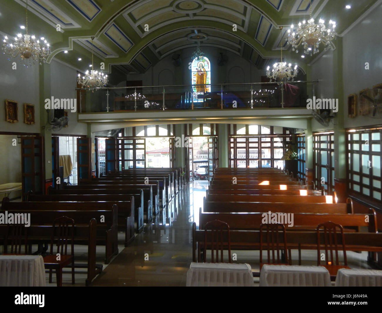 06399 Interior of the Bisita ni Santa Teresita ng Batang Hesus Manggahan Santa Maria Bulacan  16 Stock Photo