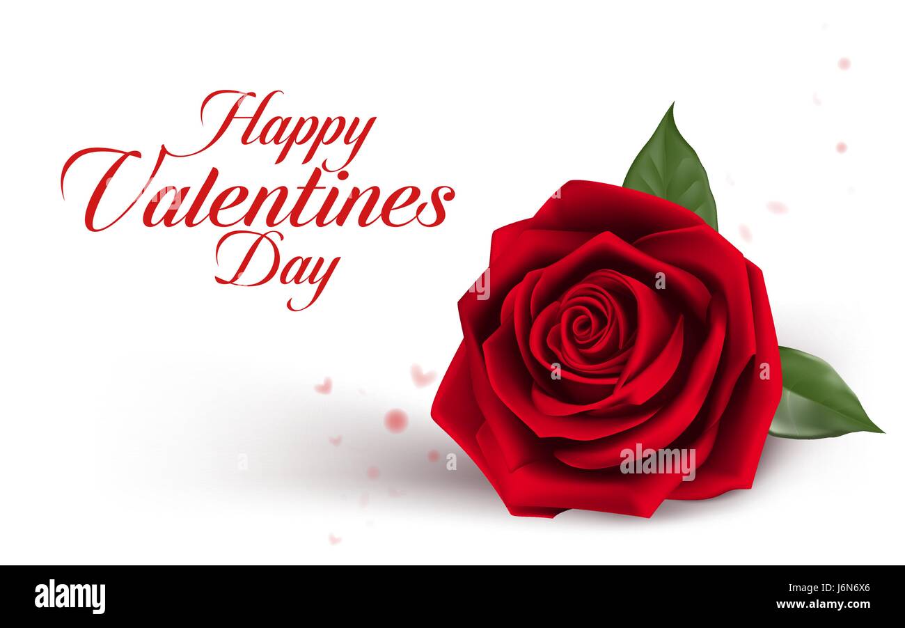 Sweet Valentines Day Background with Vector Red Roses. Mesh Vector ...