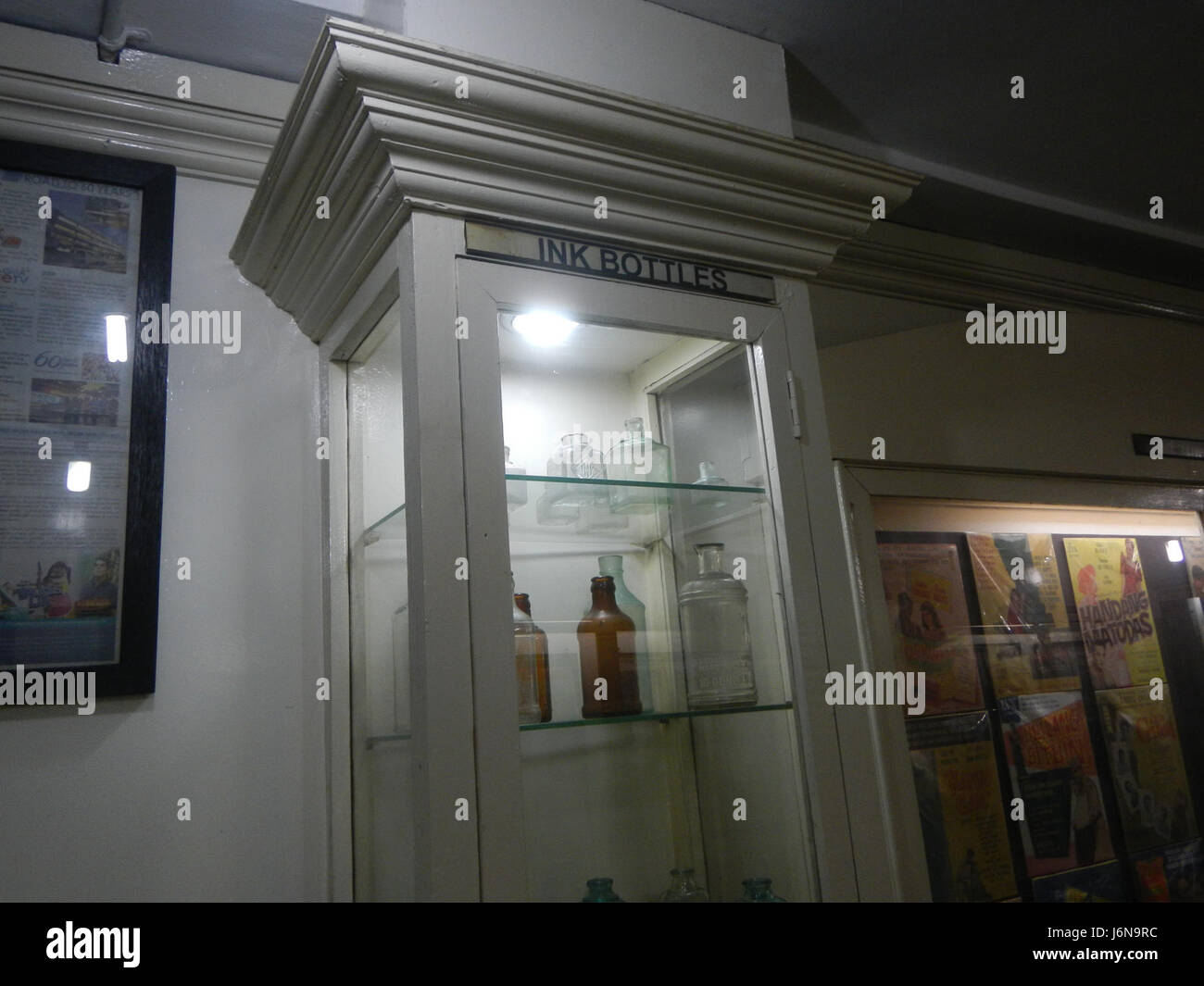 An image of the Escolta Museum Exhibit Hall located in the Edificio Calvo in Binondo, Manila, featuring historical exhibitions from the region. Stock Photo