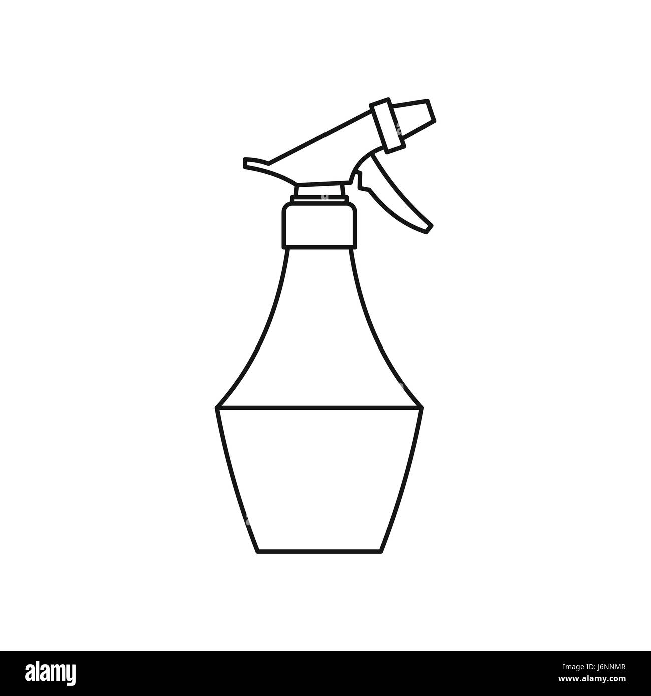Spray bottle drawing outlet