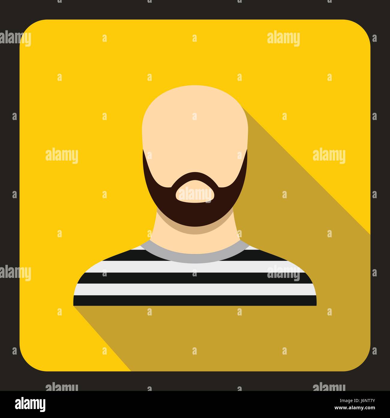 Prison inmate in uniform Stock Vector Images - Alamy