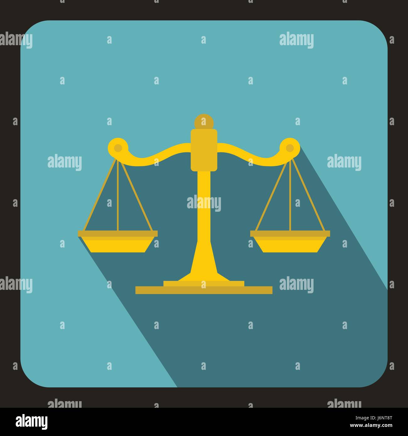 Scales of justice icon, flat style Stock Vector Image & Art - Alamy