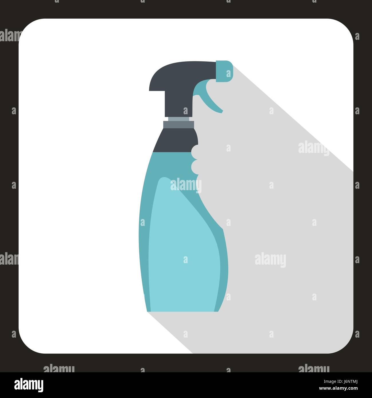 Blue sprayer icon, flat style Stock Vector Image & Art - Alamy