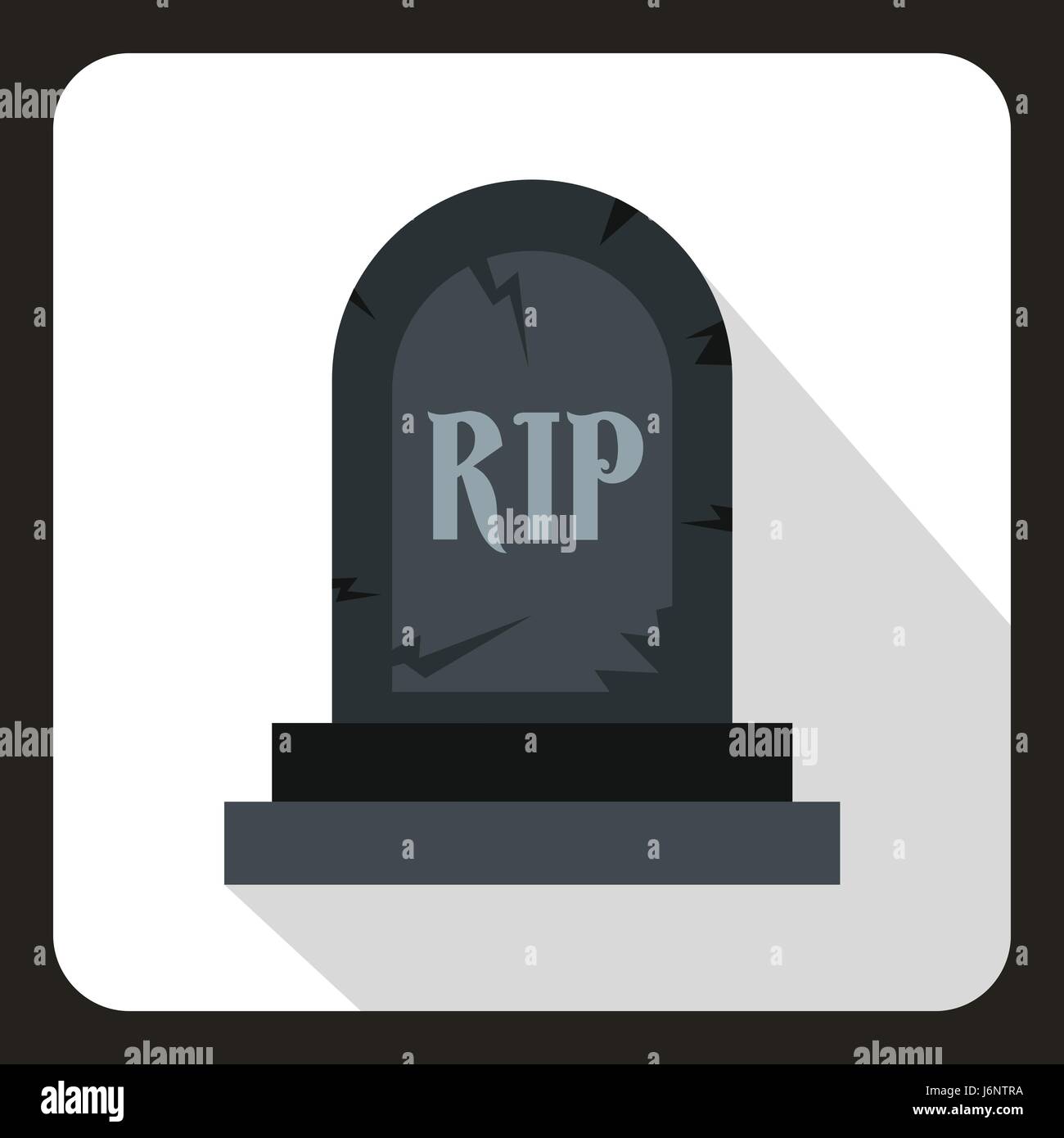 Tombstone icon in flat style Stock Vector Image & Art - Alamy