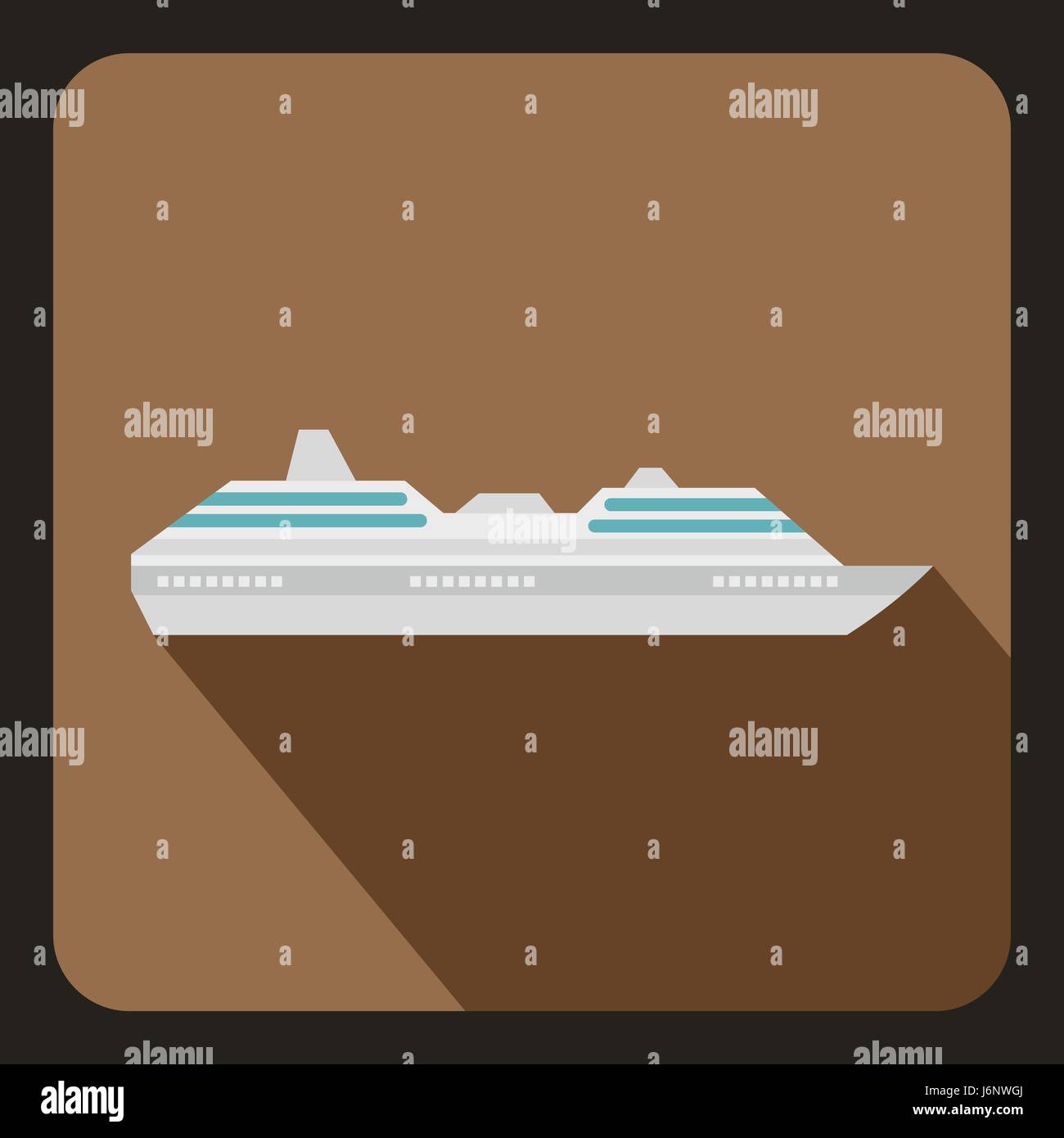 Yacht icon, flat style Stock Vector Image & Art - Alamy