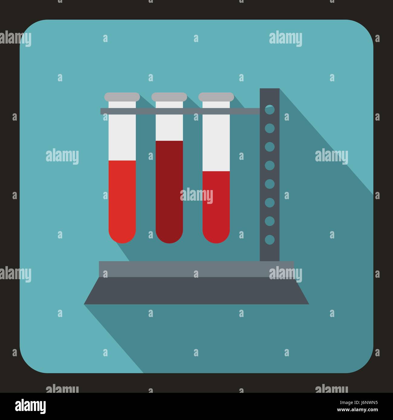 Vial for blood collection icon, flat style Stock Vector Image & Art - Alamy