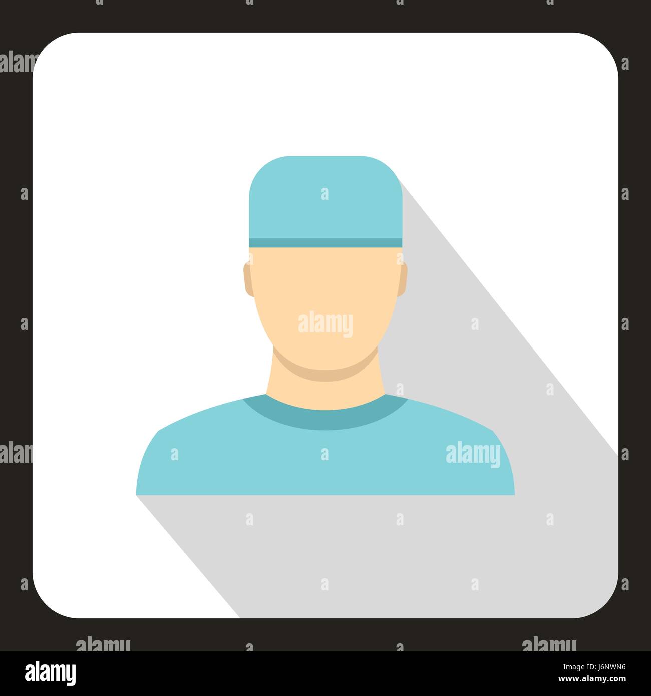 Doctor icon, flat style Stock Vector Image & Art - Alamy