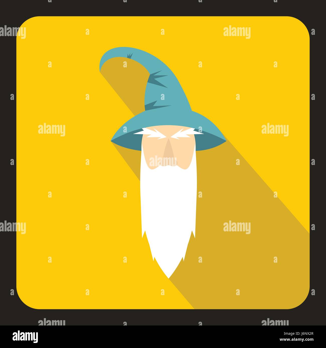 Wizard icon, flat style Stock Vector Image & Art - Alamy