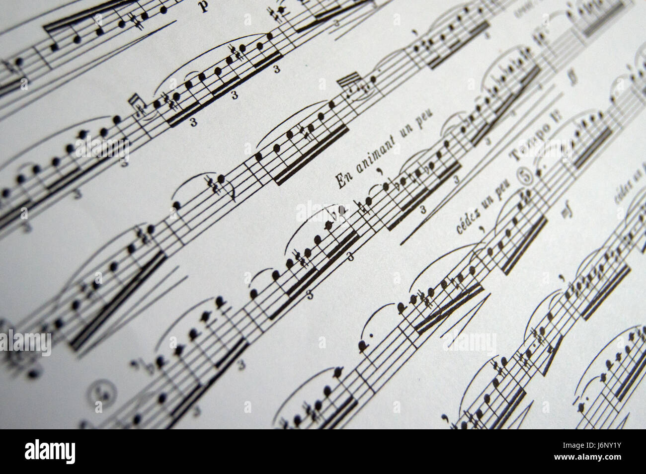 Printed sheet music Stock Photo - Alamy