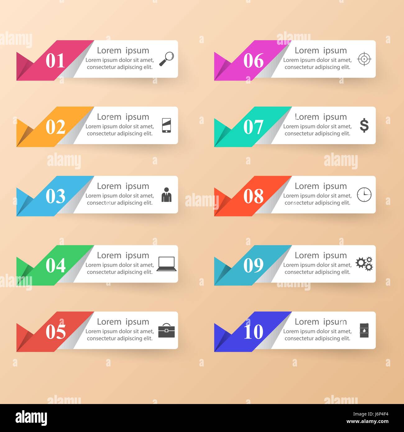 Infographic design. List of 10 items Stock Vector Image & Art Alamy